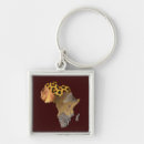 Search for africa continent key rings African