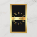 Search for clocks business cards Gold