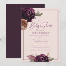Search for plum baby shower invitations Flowers