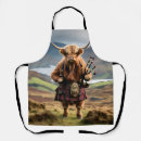 Search for highland cow aprons Funny