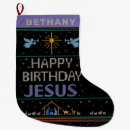 Search for birthday christmas stockings Nativity