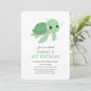 Search for green turtle invitations Nautical