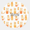 Search for orange cat stickers Pets