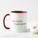 Search for can explain mugs Dear santa