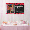 Search for red and black graduation banners High school graduation