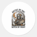 Search for engraving round stickers Halloweengifts