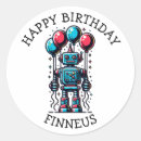 Search for happy robot stickers For kids