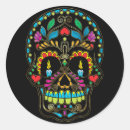 Search for skull with flowers stickers Colourful