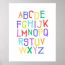 Search for alphabet nursery posters Colourful