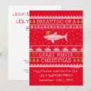 Search for funny ugly sweater invitations Red