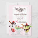 Search for ice cream sundae birthday invitations Party