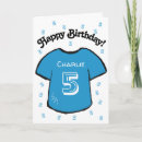 Search for boys 5th birthday cards Five