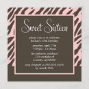 Search for retro sweet 16 invitations Girly