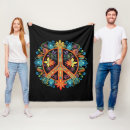 Search for peace sign blankets Hippy