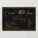 Search for cheers to 40 years invitations Party