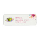 Search for teacup return address labels Garden party