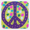 Search for colourful peace sign stickers Yellow