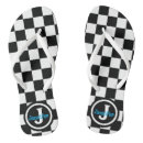 Search for black and white checkered flipflops For her