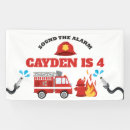 Search for firefighter banners Fire truck
