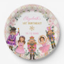 Search for pink christmas plates Nutcracker