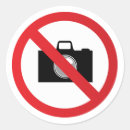 Search for no camera sign stickers Warning
