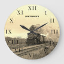 Search for steam train clocks Railroad