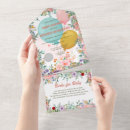 Search for rainbow balloons invitations Watercolor