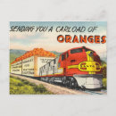 Search for vintage oranges postcards Train