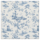 Search for blue toile fabric Toile de jouy