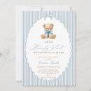 Search for bow baby boy shower invitations We can bearly wait