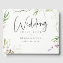Search for wildflowers wedding guest books Watercolor