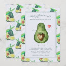 Search for avocado baby shower invitations Watercolor