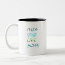 Search for happiness quote mugs Inspirational