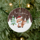 Search for baby fox christmas tree decorations Cute
