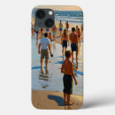 Search for crowds iphone cases Beach