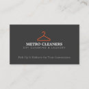 Search for hanger business cards Dry cleaner