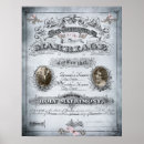Search for marriage certificate posters Vintage