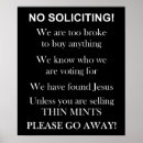 Search for solicitation art No soliciting