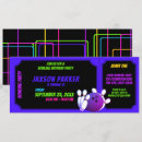 Search for bowling pins invitations Neon