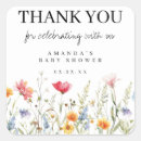 Search for whimsical baby shower thank you stickers Boho