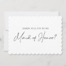 Search for bridesmaid cards Maid of honour