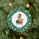 Search for goldendoodle christmas tree decorations Santa