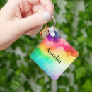 Search for rainbow colored key rings Colorful