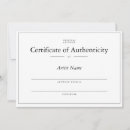 Search for authenticity invitations Certificate of authenticity