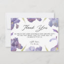 Search for spring thank you cards Purple