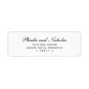 Search for wedding black and white return address labels Classic