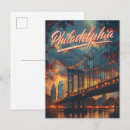 Search for vintage philadelphia postcards Illustration