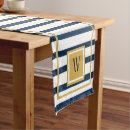 Search for monogram table runners Nautical