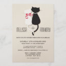 Search for cat bride and groom invitations Whimsical
