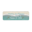 Search for shore return address labels Beach